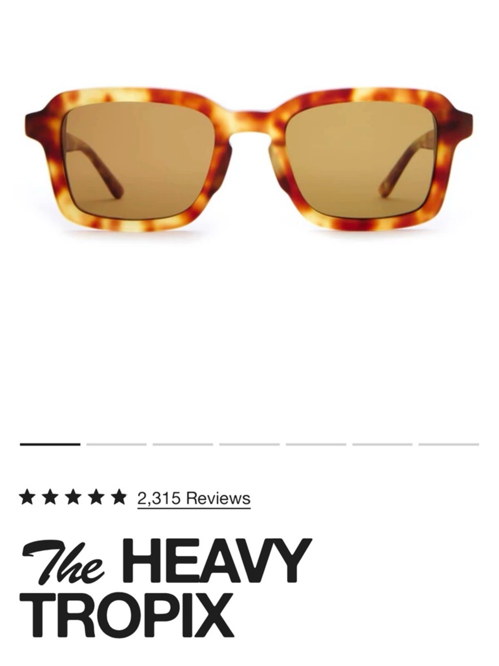Crap Eyewear The Heavy Tropix Sunglasses in Blonde Tortoise / Polarized Mustard - Picture 5 of 5